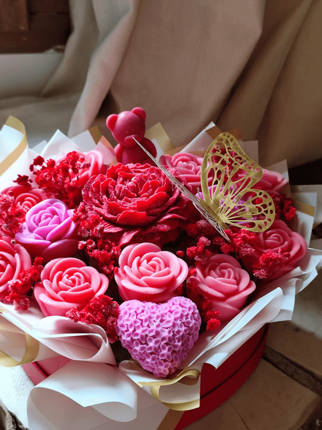 Bouquet de fleurs fondantes 