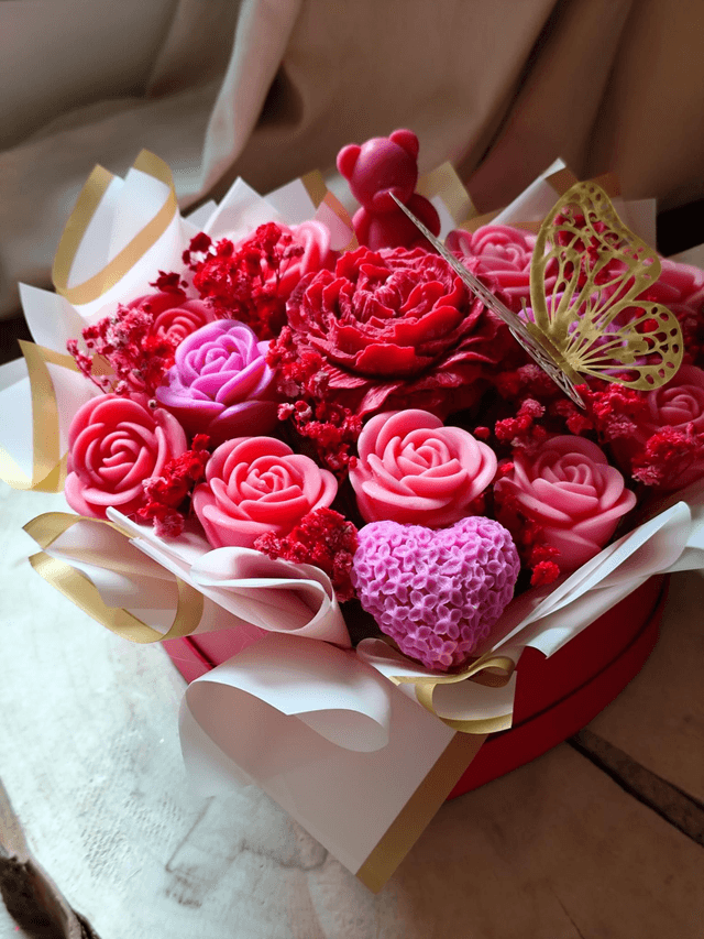 Bouquet de fleurs fondantes 